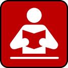 red library book