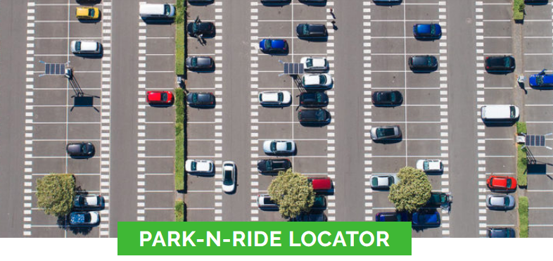 cars at park and ride lot Opens in new window