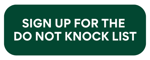 Sign Up Do Not Knock Button